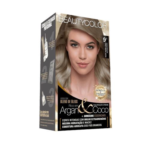 Tintura Permanente Beautycolor N° 9.1 Louro Muito Claro Acinzentado com 1 Unidade