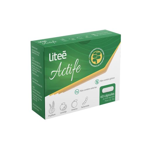 Actifé Psyllium com 60 Cápsulas