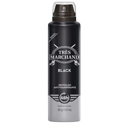 Tres Marchand Aerossol Desodorante Black 150ml