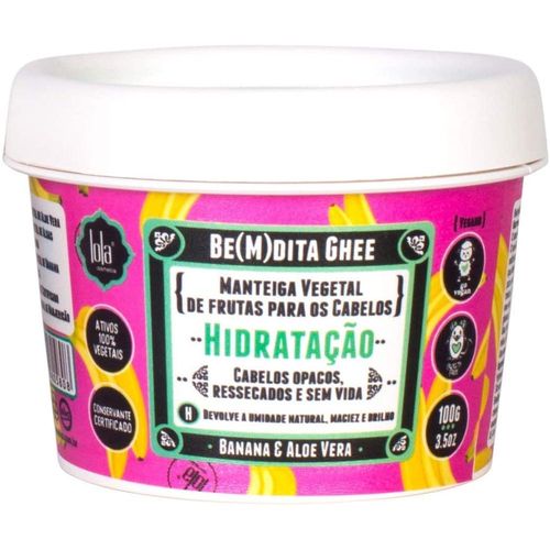 Máscara Capilar de Hidratação Banana e Aloe Vera Lola Cosmetics 100g