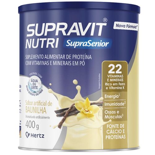 Suplemento Alimentar Supravit Nutri Sabor Baunilha 400g