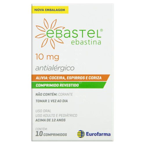 Ebastel 10mg com 10 Comprimidos