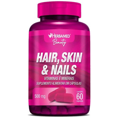 Hair Skin & Nails Herbamed com 60 Cápsulas com 500mg