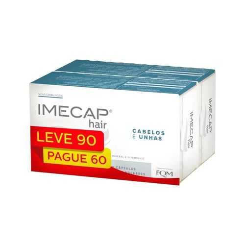 Imecap Hair Pague 60 e Leve 90 Cápsulas