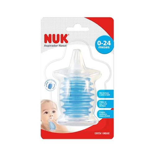 Aspirador Nasal Nuk de 0 a 24 Meses com 1 Unidade