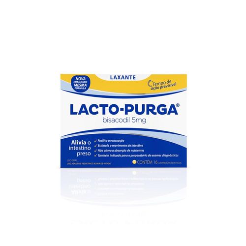 Lacto-Purga 5mg com 16 Comprimidos Revestidos