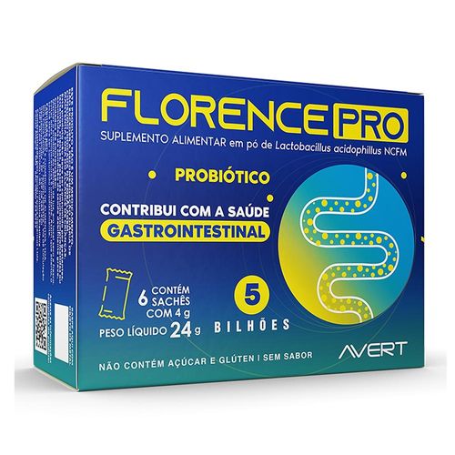 Florence Pro Pó para Solução de Uso Oral Sem Sabor com 6 Sachês com 4g