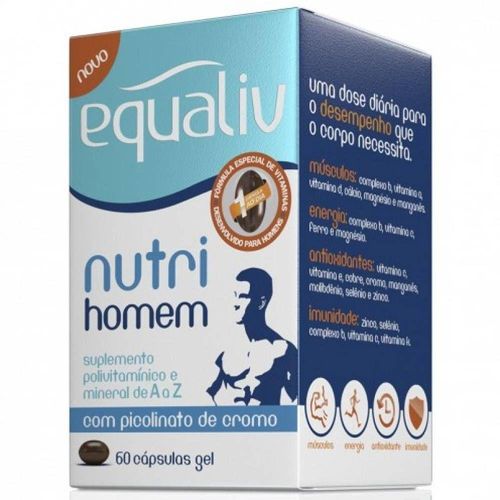 Suplemento Nutri Equaliv Homem com 60 Cápsulas Gel