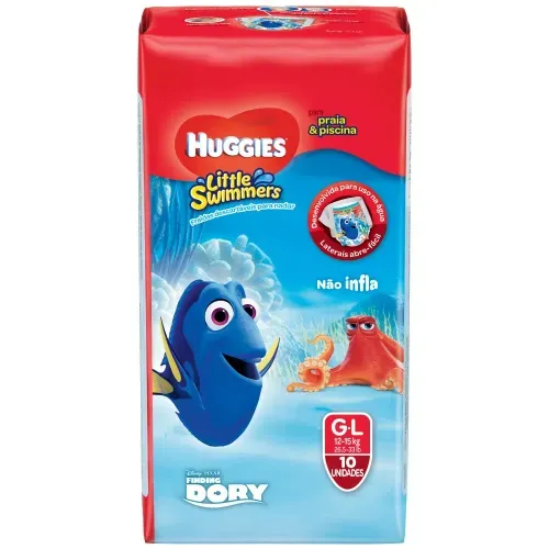 Fralda para Piscina Huggies Little Swimmers G com 10 unidades