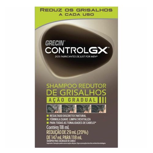 Shampoo Redutor de Grisalhos Grecin Control Gx 118ml