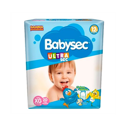 Fralda Babysec Galinha Pintadinha UltraSec Jumbo Tamanho XG 20 Unidades