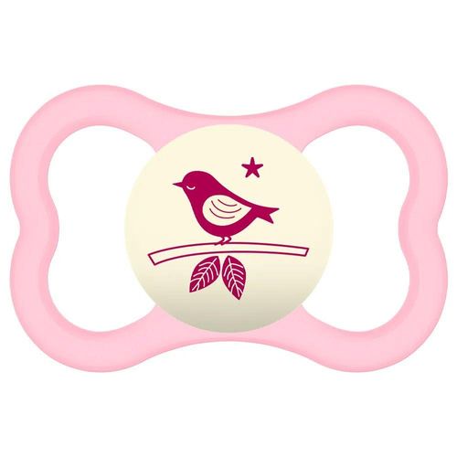 Chupeta MAM Air 6 Meses+ Rosa com 1 Unidade