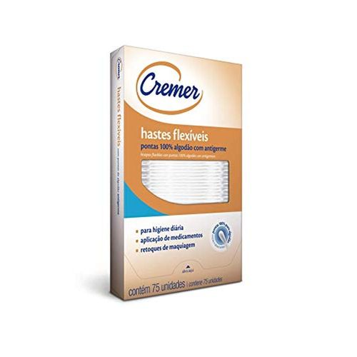 Hastes Flexíveis Cremer Tradicional com 75 Unidades
