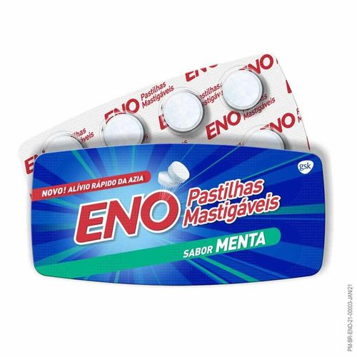Eno Sabor Menta com 8 Pastilhas Mastigáveis