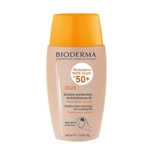 Bioderma Photoderm Nude Touch FPS 50+ Claro Protetor Solar para Pele Oleosa 40ml