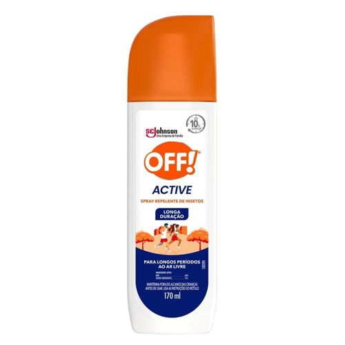 Repelente Spray Off Active Longa Duração 170ml