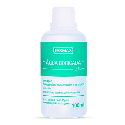 Água Boricada 3% Farmax 100ml
