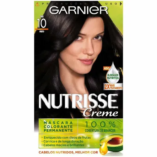 Kit Máscara Colorante Creme 10 Ônix Garnier Nutrisse com 1 Unidade