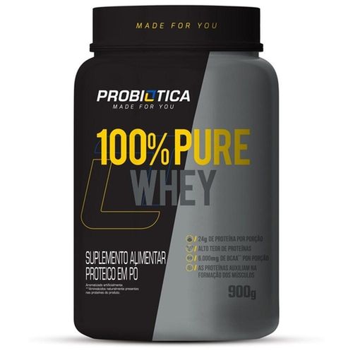 100% Pure Whey Sabor Baunilha Probiótica 900g