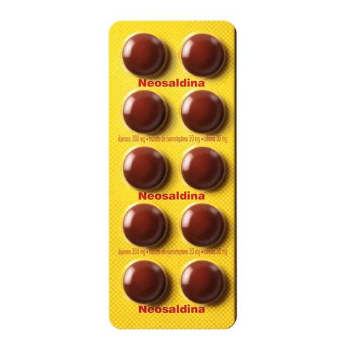 Neosaldina 30mg + 300mg + 30mg com 10 Drágeas