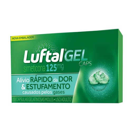 Luftal 125mg com 10 Cápsulas Gelatinosas Moles