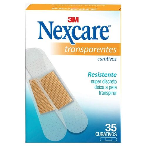 Curativos Transparentes Nexcare com 35 Unidades