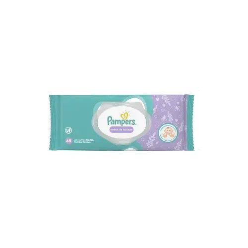 Lenços Umedecidos Pampers Lavanda com 48 Unidades