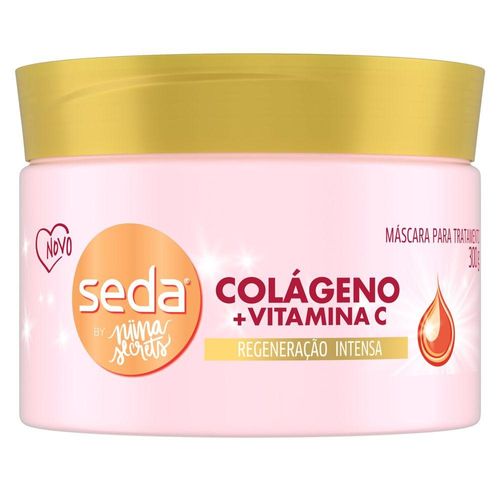 Máscara de Tratamento Seda By Niina Secrets Colágeno e Vitamina C 300g
