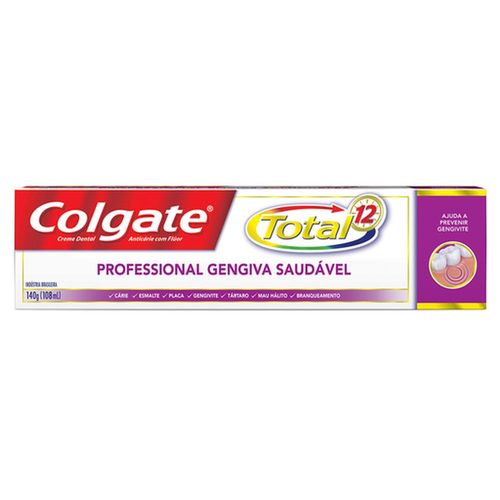 Creme Dental Colgate Total 12 Professional Gengiva Reforçada 140g
