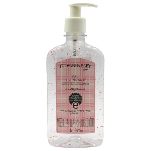 Álcool em Gel Higienizante Giovanna Baby Classic 500ml