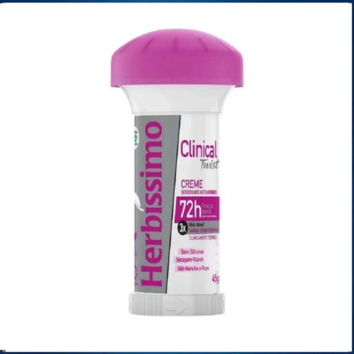 Desodorante Herbíssimo Creme Twist Clinical 45g