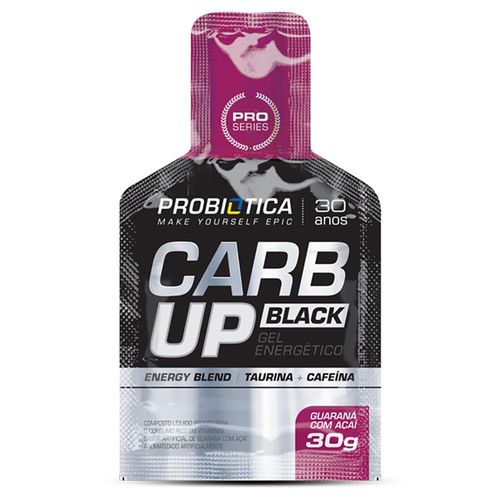 Gel Energético Probiótica Carb Up Black Guaraná e Açaí 30g