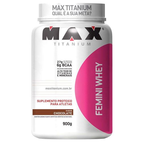 Femini Whey Max Titanium Sabor Chocolate 900g