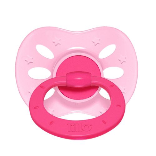 Chupeta Lillo Extra Air Silicone Ortodôntico Tamanho 2 Rosa com 1 Unidade