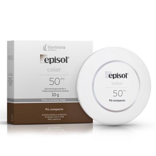 Pó Compacto Episol Color FPS 50 Pele Morena 10g