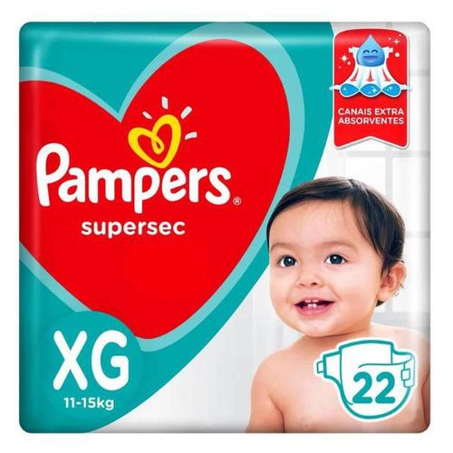 Pampers Fraldas Supersec Xg Pague 22 e Leve 24 Unidades