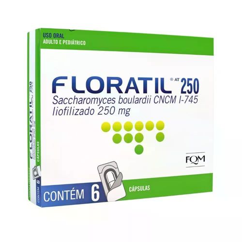Floratil 250mg com 6 Cápsulas