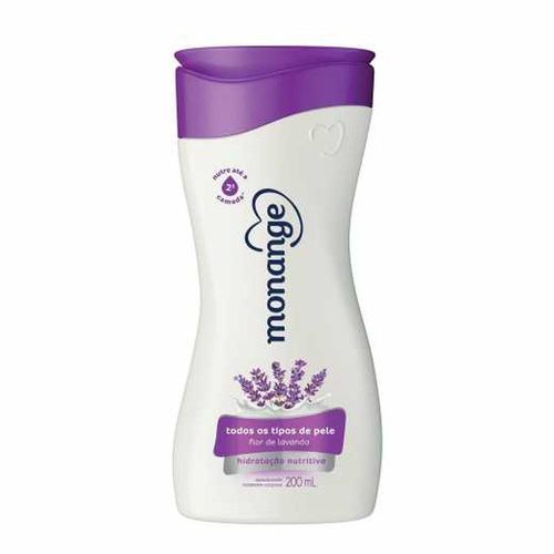 Desodorante Hidratante Corporal Flor de Lavanda Monange Hidratação Nutritiva 200ml