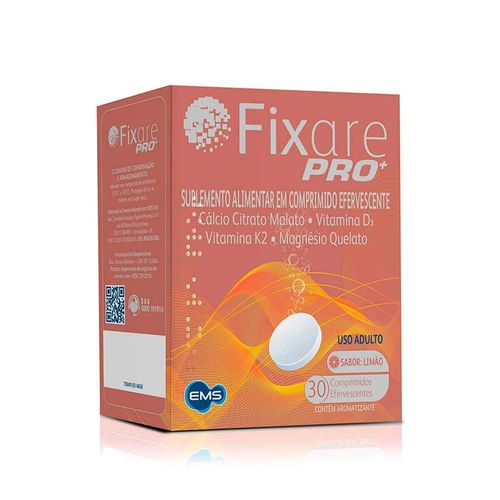 Suplemento Alimentar Fixare Pro+ EMS com 30 Comprimidos Efervescentes