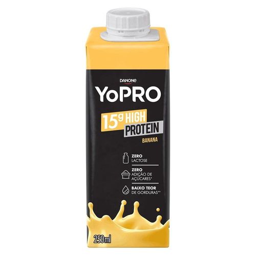 Bebida Láctea Danone YoPRO Sabor Banana 250ml