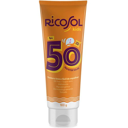 Protetor Solar FPS 50 Kids Protetor Infantil Ricosol 100g