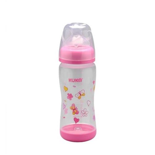 Mamadeira Kuka Elegance Plus Bico Ortodôntico Cor Rosa Capacidade 320ml