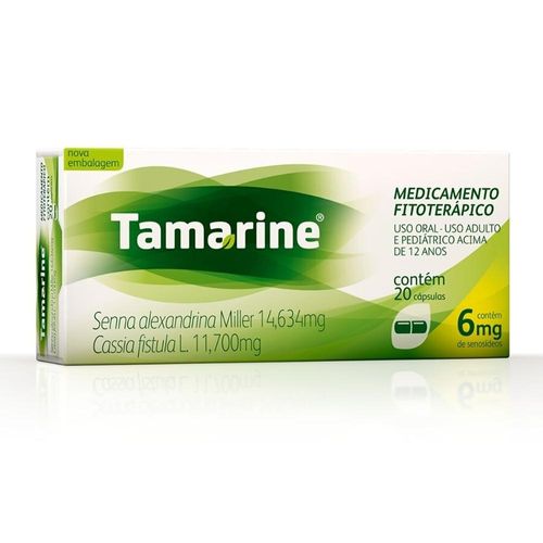 Tamarine 14,634mg + 11,700mg com 20 Cápsulas