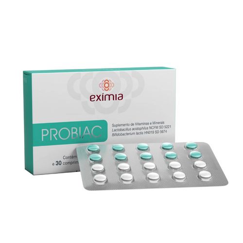 Suplemento Vitamínico Exímia Probiac com 30 Comprimidos