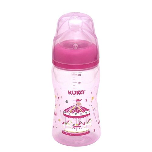 Mamadeira Essential Big Bico Ortodôntica Rosa Kuka 240ml