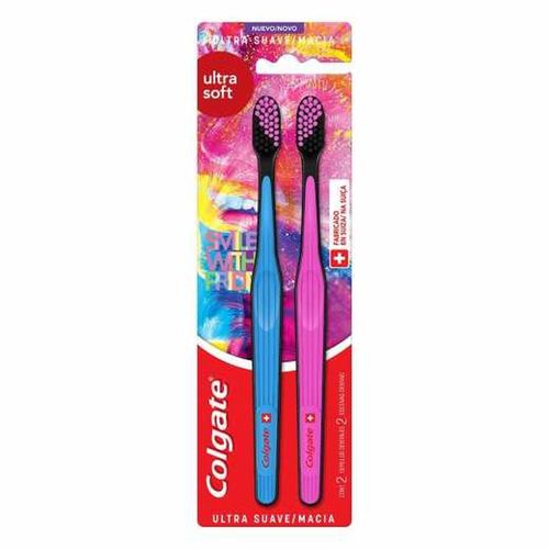 Escova Dental Colgate Ultra Soft Macia com 2 Unidades