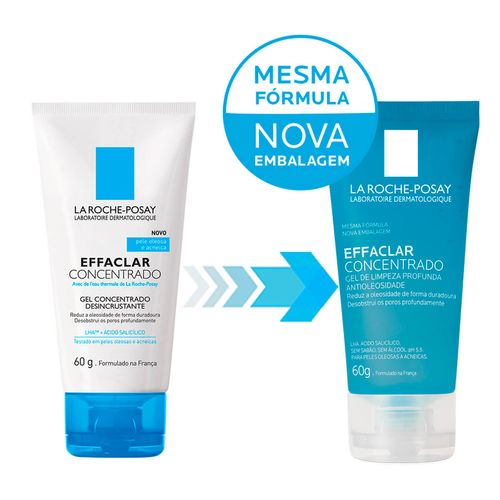 Gel de Limpeza Facial La Roche-Posay Effaclar Concentrado 60g