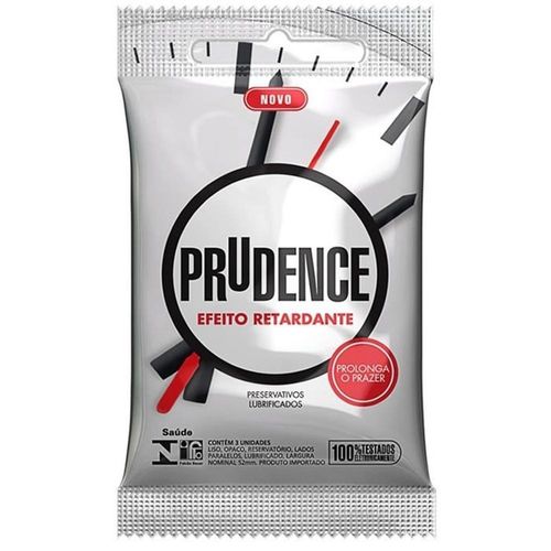 Preservativo Prudence Efeito Retardante com 3 Unidades