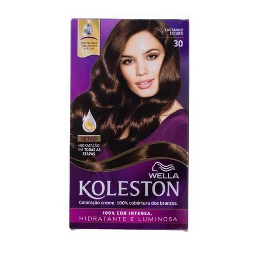 Tintura Koleston Nº 30 Castanho Escuro com 1 Unidade