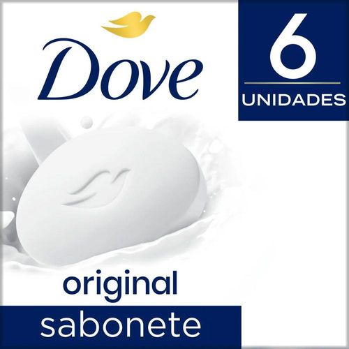 Kit Sabonetes Dove Original com 6 Unidades com 90g